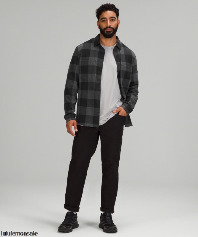 Lululemon Verkauf DELULU604 | Lululemon Deutschland Graphitgraues Weiches Strick-overshirt